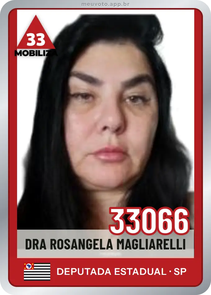 Carta de Dra Rosangela Magliarelli, número 33066, Mobiliza