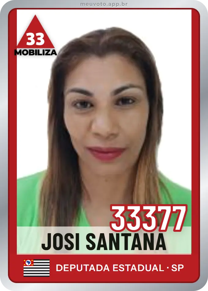 Carta de Josi Santana, número 33377, Mobiliza