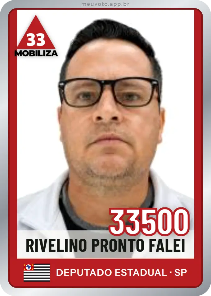 Carta de Rivelino Pronto Falei, número 33500, Mobiliza
