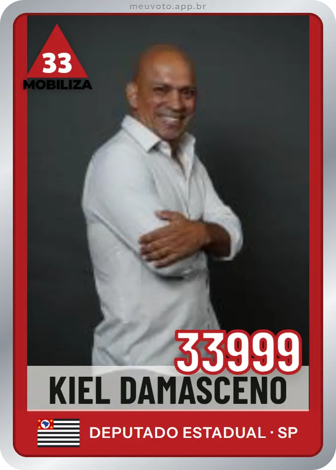 Carta de Kiel Damasceno, número 33999, Mobiliza