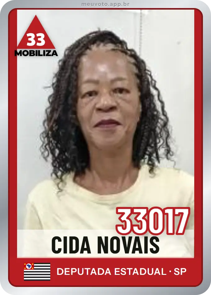 Carta de Cida Novais, número 33017, Mobiliza