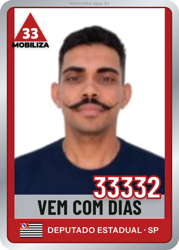Carta de Vem Com Dias, número 33332, Mobiliza