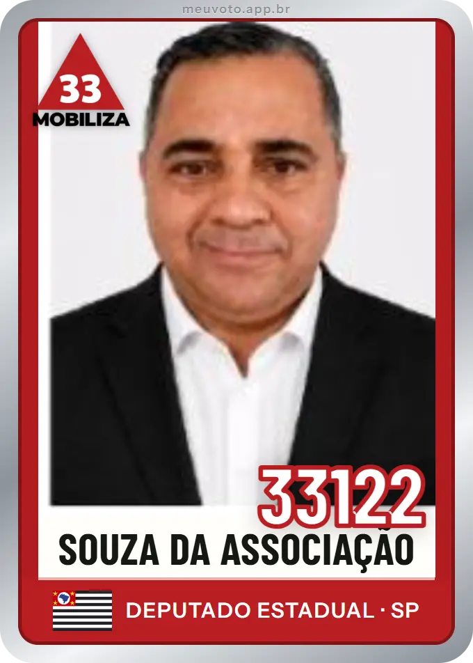 Carta de Souza da Associação, número 33122, Mobiliza