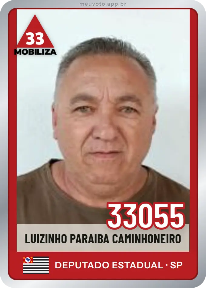 Carta de Luizinho Paraiba Caminhoneiro, número 33055, Mobiliza