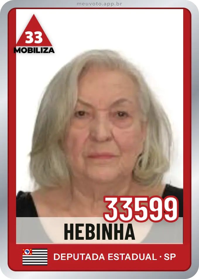 Carta de Hebinha, número 33599, Mobiliza