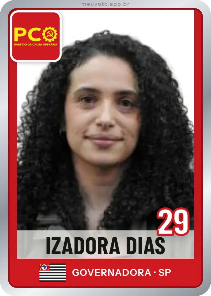 Carta de Izadora Dias, número 29, PCO