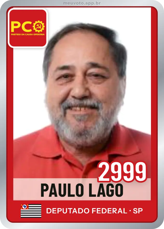 Carta de Paulo Lago, número 2999, PCO