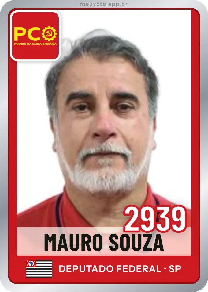 Carta de Mauro Souza, número 2939, PCO