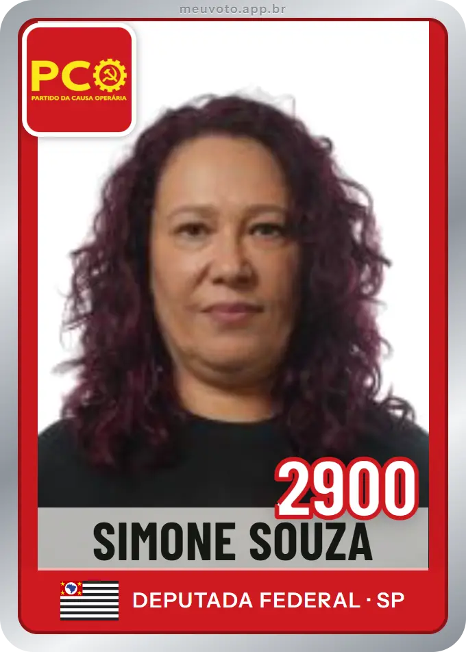 Carta de Simone Souza, número 2900, PCO