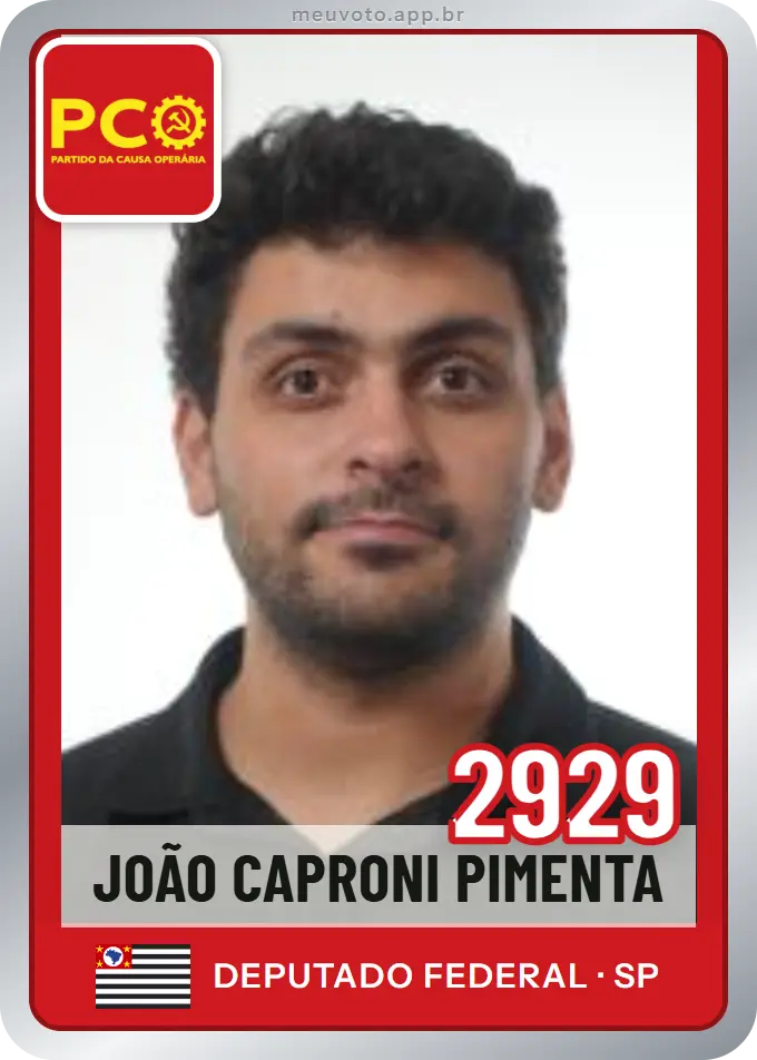 Carta de João Caproni Pimenta, número 2929, PCO