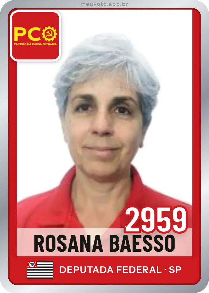Carta de Rosana Baesso, número 2959, PCO