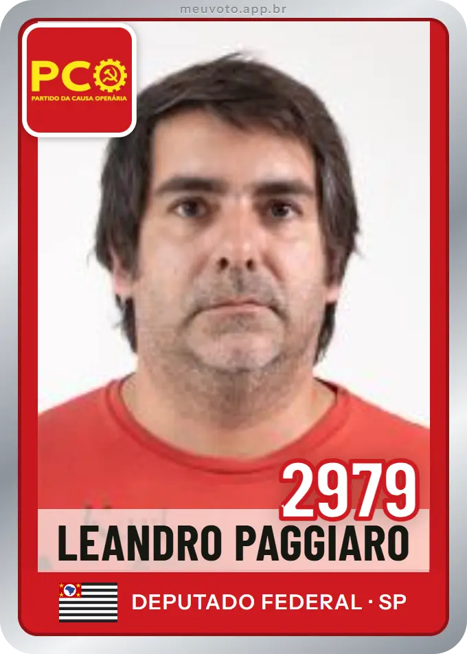 Carta de Leandro Paggiaro, número 2979, PCO