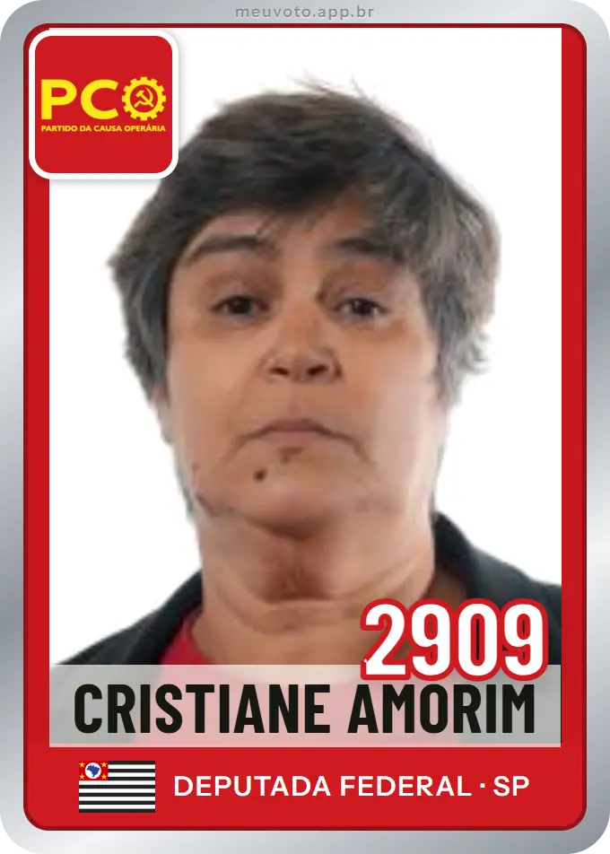 Carta de Cristiane Amorim, número 2909, PCO