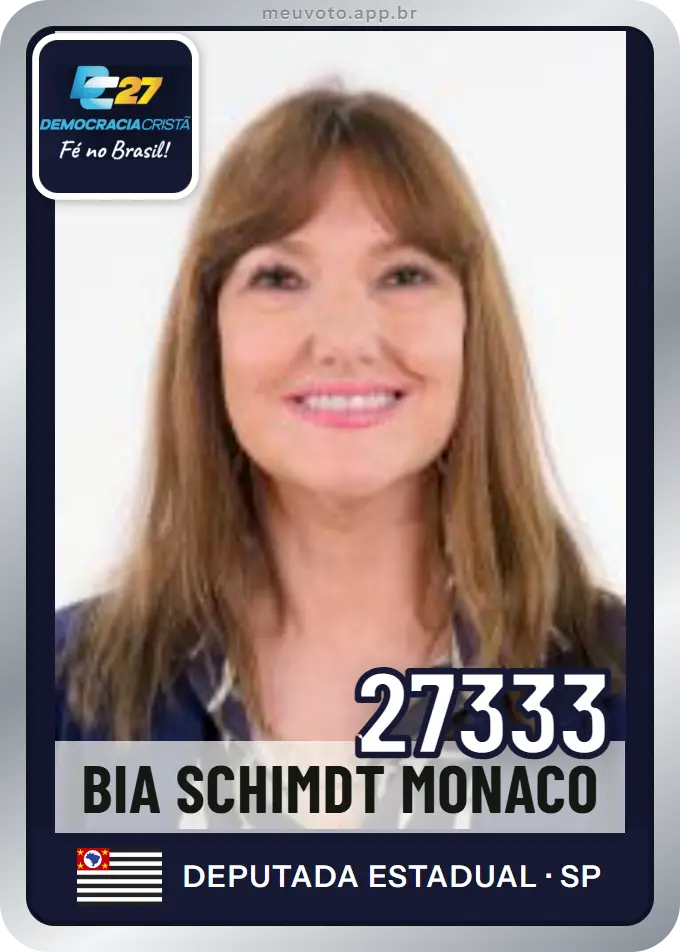 Carta de Bia Schimdt Monaco, número 27333, DC