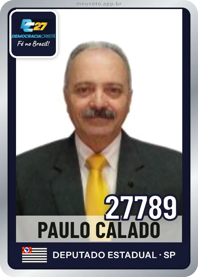 Carta de Paulo Calado, número 27789, DC