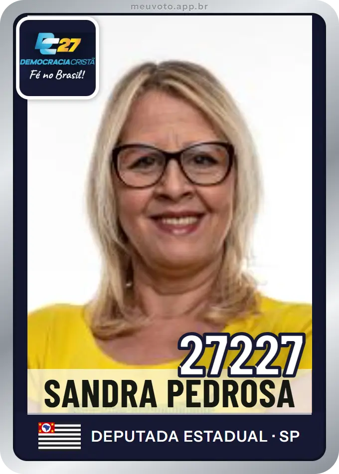 Carta de Sandra Pedrosa, número 27227, DC