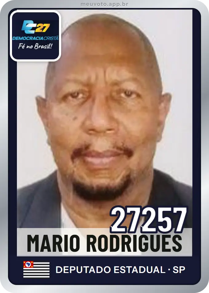 Carta de Mario Rodrigues, número 27257, DC