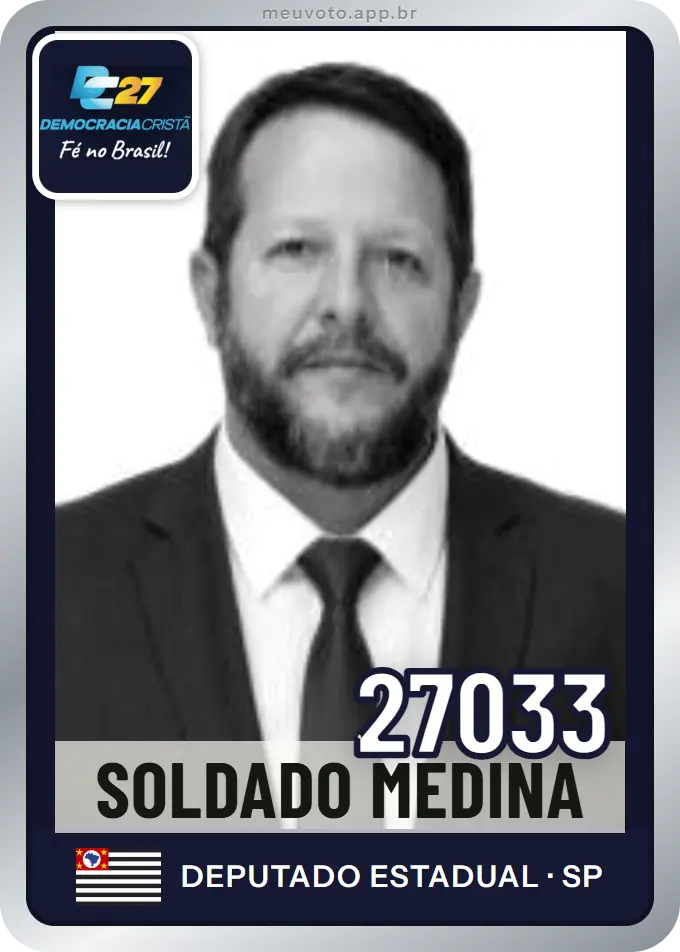 Carta de Soldado Medina, número 27033, DC