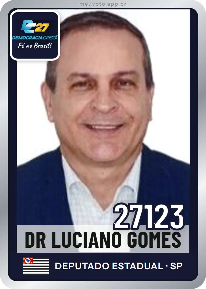Carta de Dr Luciano Gomes, número 27123, DC