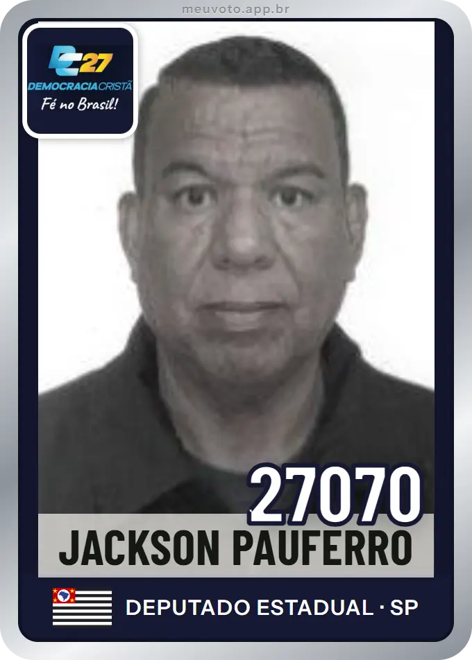 Carta de Jackson Pauferro, número 27070, DC