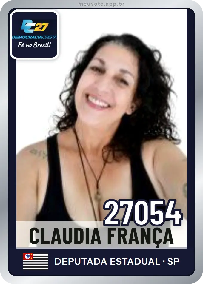 Carta de Claudia França, número 27054, DC