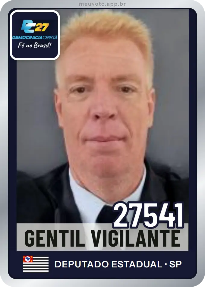 Carta de Gentil Vigilante, número 27541, DC