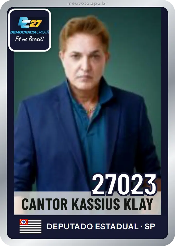 Carta de Cantor Kassius Klay, número 27023, DC