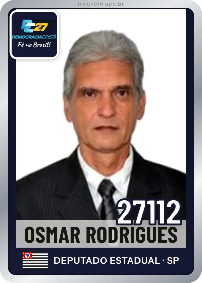 Carta de Osmar Rodrigues, número 27112, DC