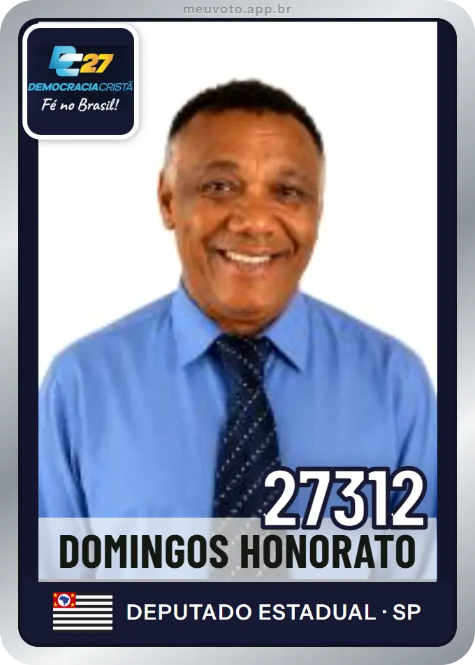 Carta de Domingos Honorato, número 27312, DC