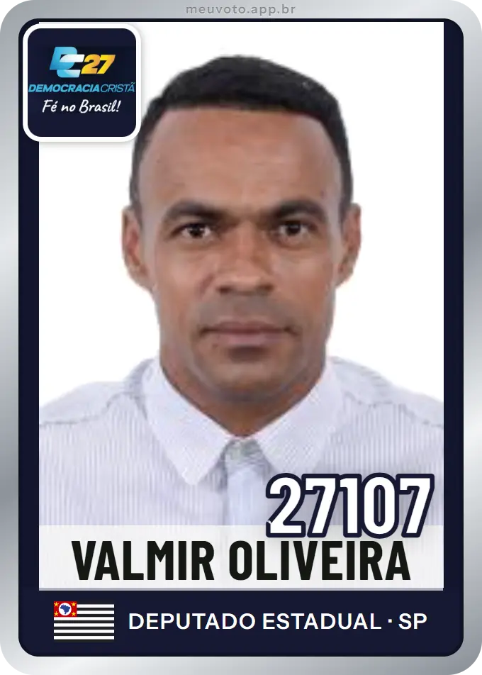 Carta de Valmir Oliveira, número 27107, DC