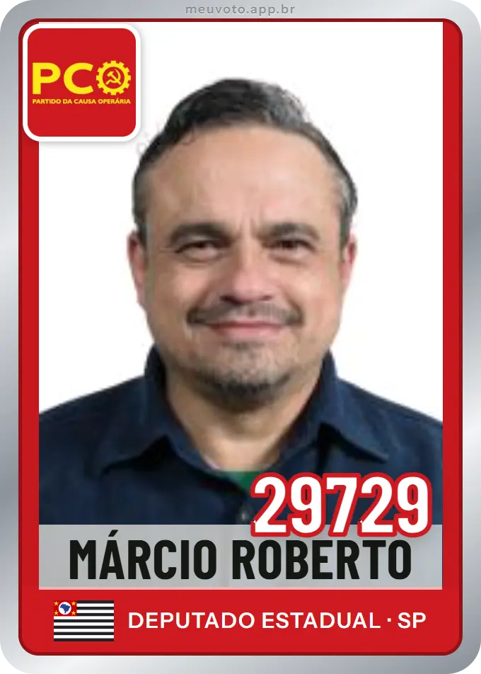 Carta de Márcio Roberto, número 29729, PCO