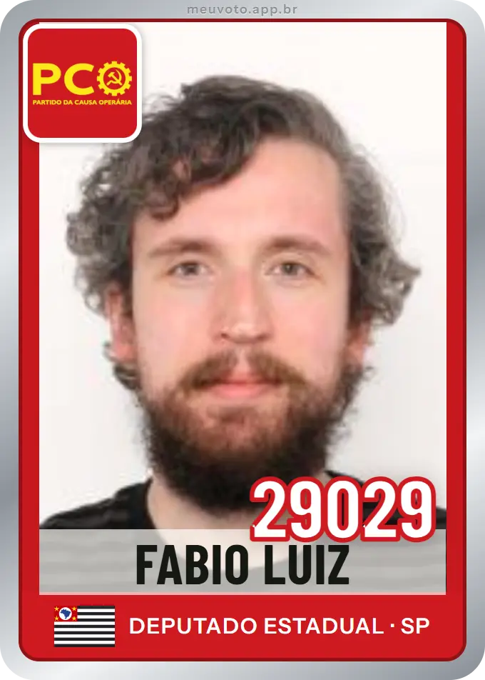 Carta de Fabio Luiz, número 29029, PCO