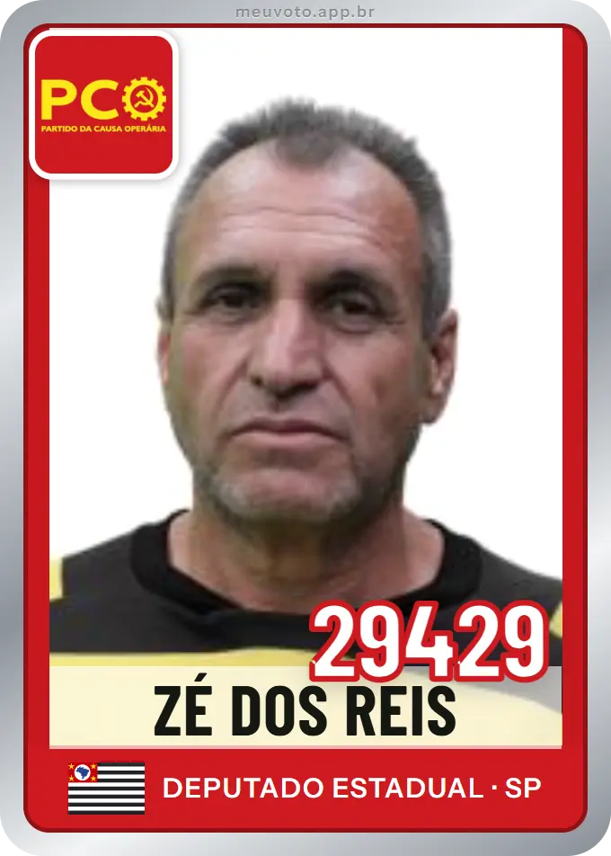 Carta de Zé dos Reis, número 29429, PCO