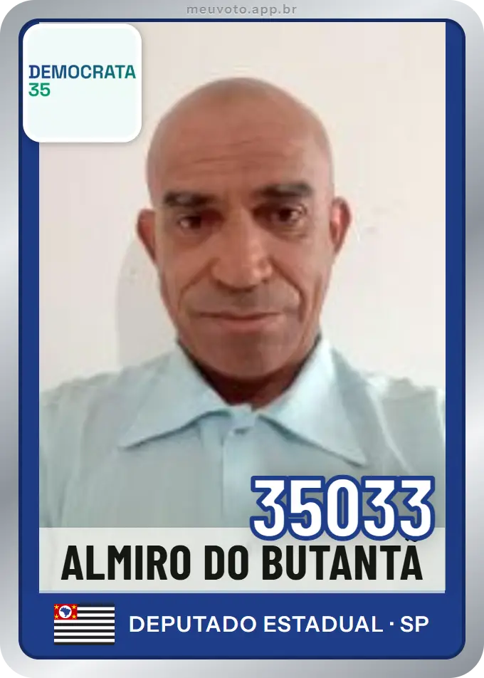 Carta de Almiro do Butantã, número 35033, Democrata