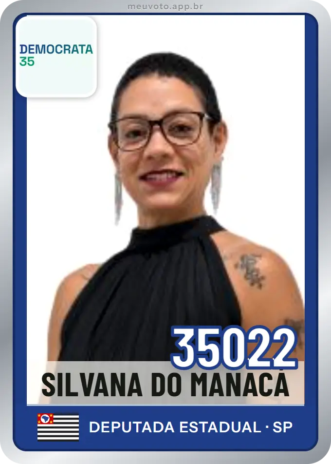 Carta de Silvana do Manacá, número 35022, Democrata