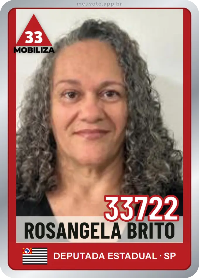 Carta de Rosangela Brito, número 33722, Mobiliza