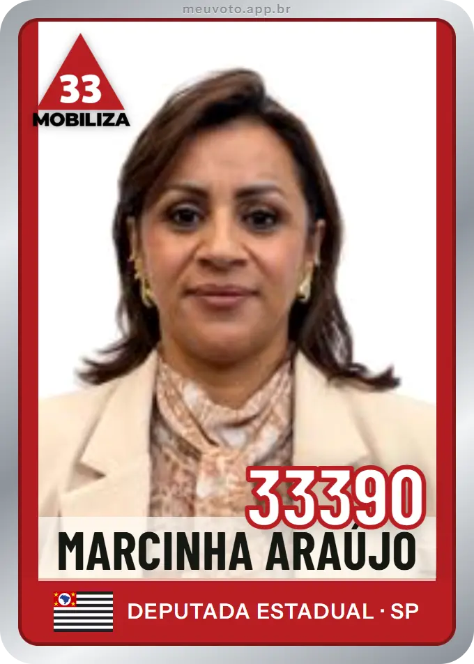 Carta de Marcinha Araújo, número 33390, Mobiliza
