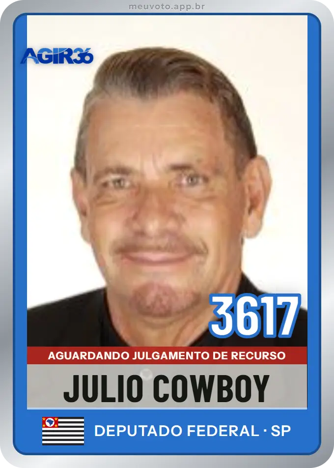 Carta de Julio Cowboy, número 3617, Agir