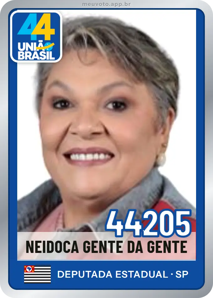 Carta de Neidoca Gente da Gente, número 44205, União