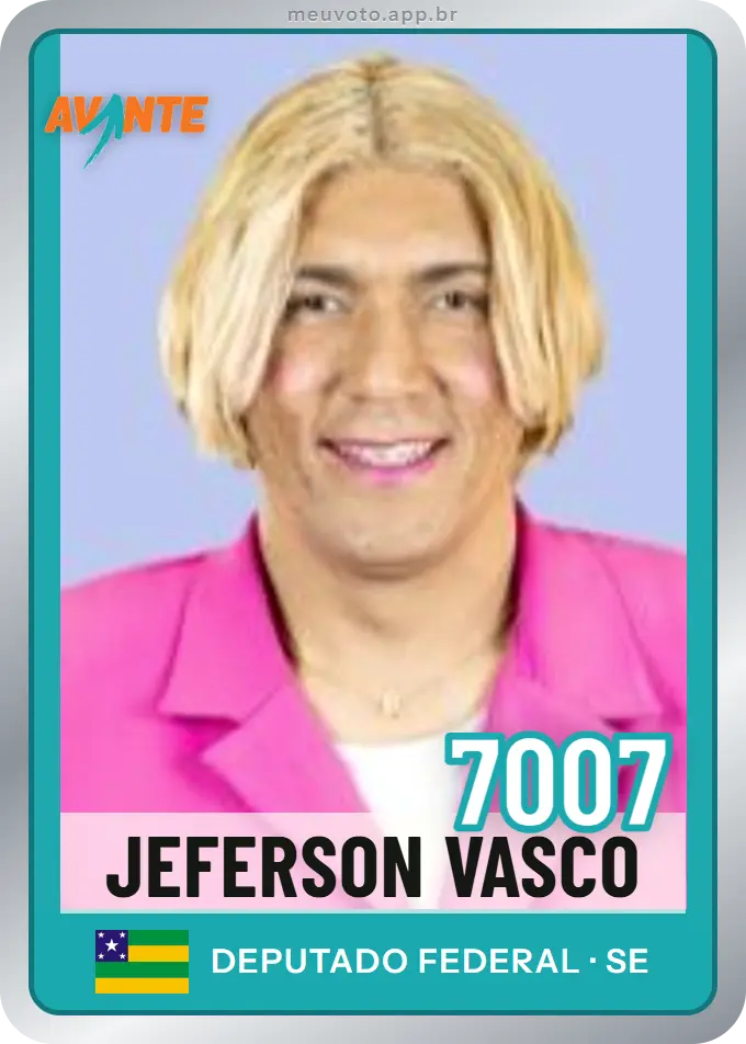 Carta de Jeferson Vasco, número 7007, Avante