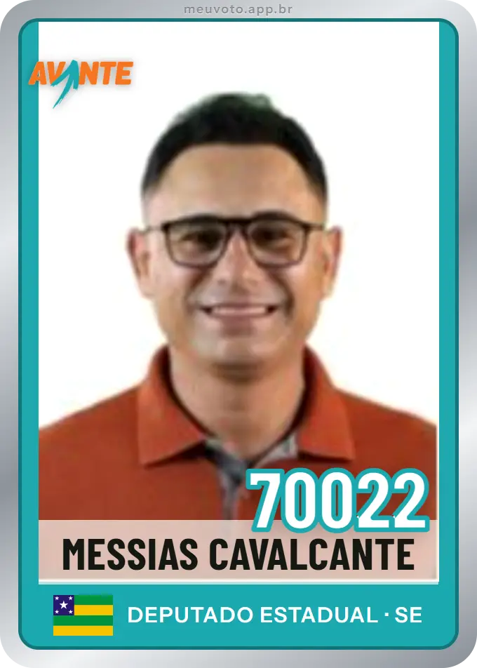 Carta de Messias Cavalcante, número 70022, Avante