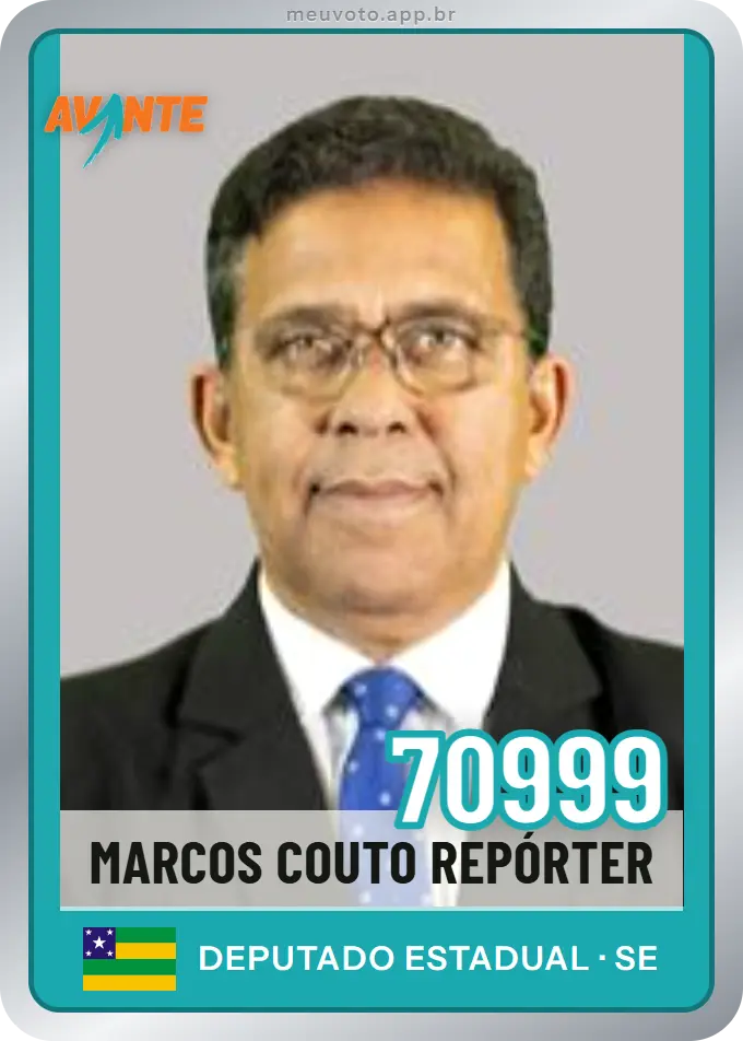 Carta de Marcos Couto Repórter, número 70999, Avante