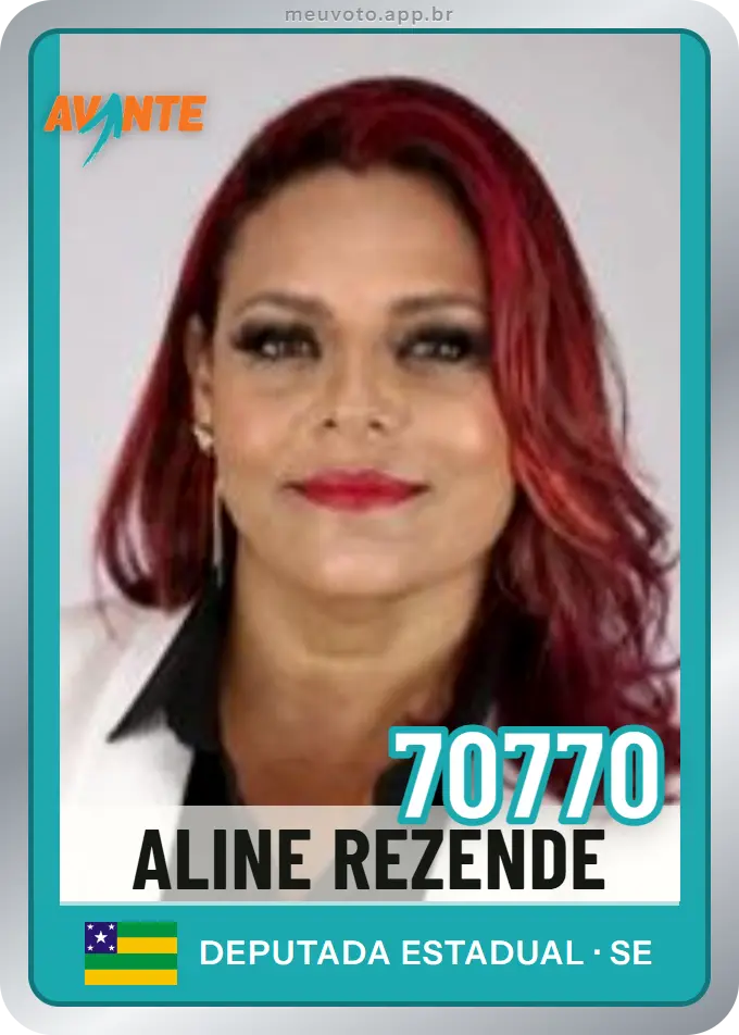 Carta de Aline Rezende, número 70770, Avante