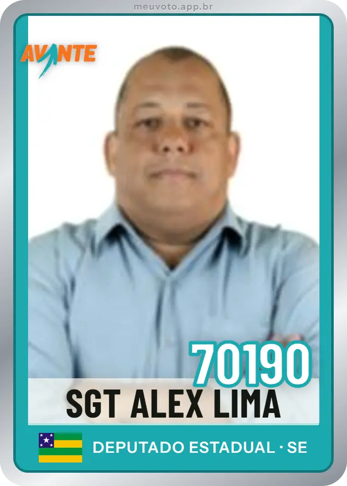 Carta de Sgt Alex Lima, número 70190, Avante