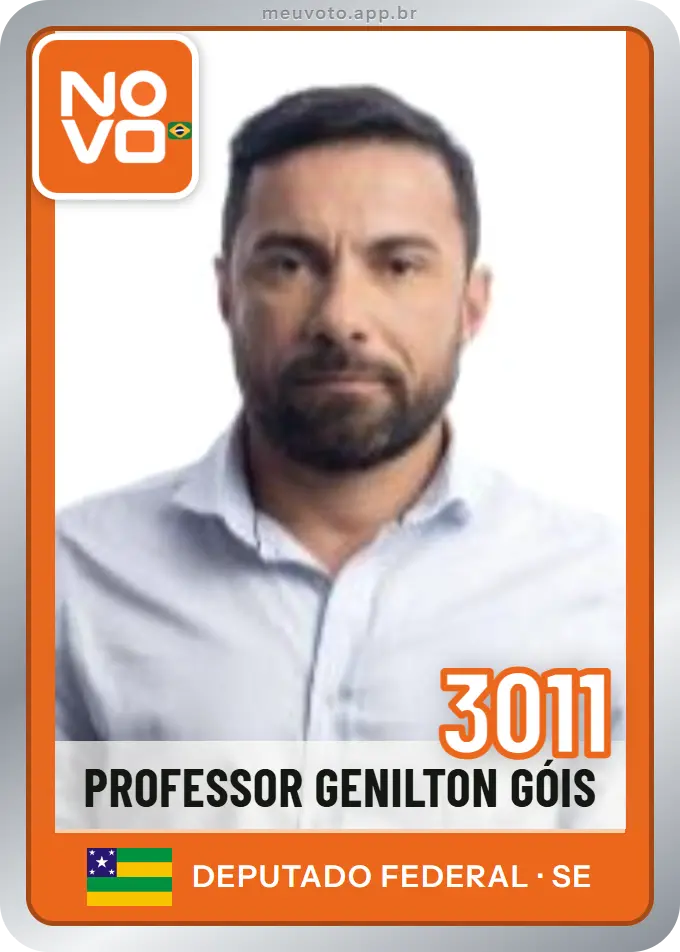 Carta de Professor Genilton Góis, número 3011, Novo