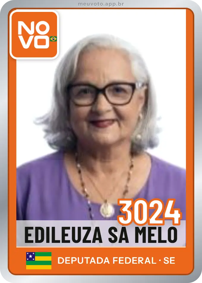 Carta de Edileuza Sá Melo, número 3024, Novo