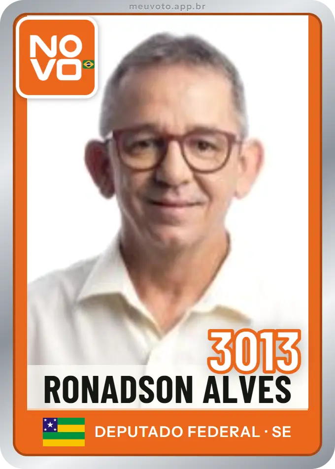Carta de Ronadson Alves, número 3013, Novo