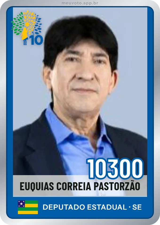 Carta de Euquias Correia Pastorzão, número 10300, Republicanos