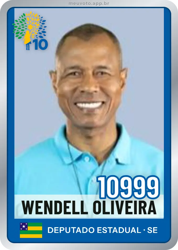 Carta de Wendell Oliveira, número 10999, Republicanos