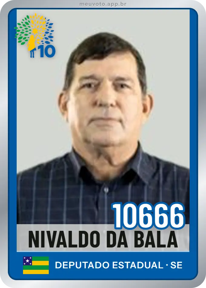 Carta de Nivaldo da Bala, número 10666, Republicanos